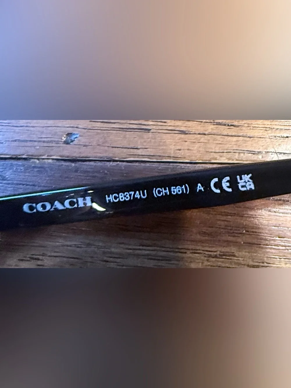 Coach Unisex Black Frame Sunglasses with Brown Tint Lenses